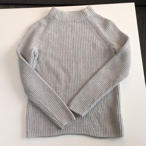 High-Neck Grey Sweater